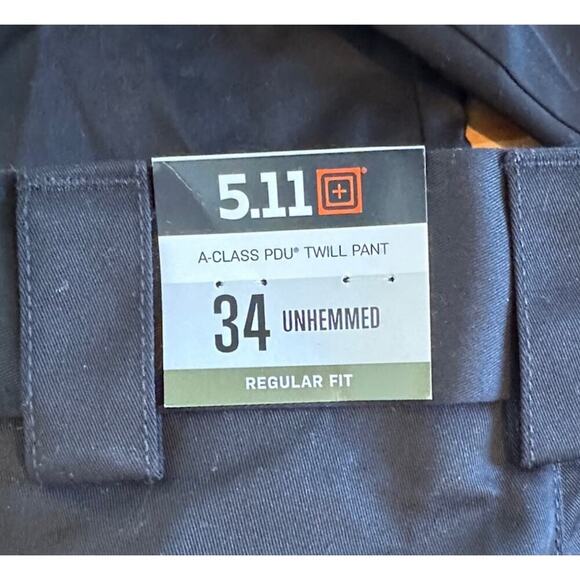 NWT 5.11 Tactical Twill Unhemmed Pants Size 34x39 Men’s Black - Picture 8 of 14